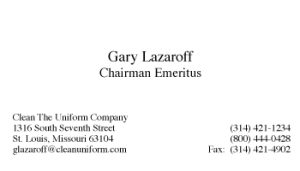 Gary Lazaroff (250 Per Unit Ordered)