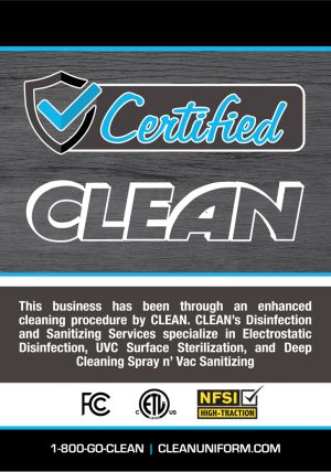 Certified Clean Sticker (50 Per Unit Ordered)